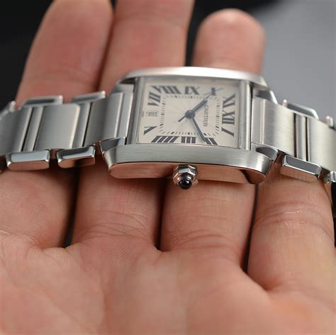 cartier automatic stainless steel watch.